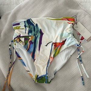 Colorful High-Waisted Bikini Bottom S